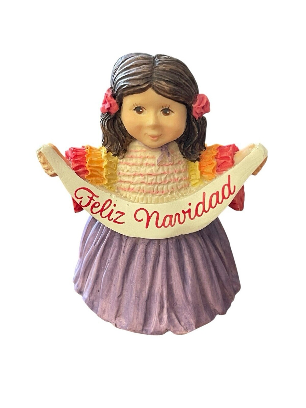 Girl In Ruffles Spanish Wish Sharing The Joy Hallmark Collections Figurine